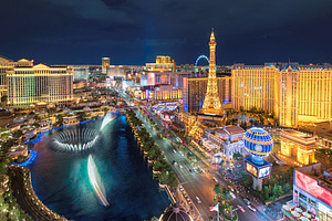 Las vegas strip at night stock photo containing vegas and las, an Architecture Photo by Lucky Photographer