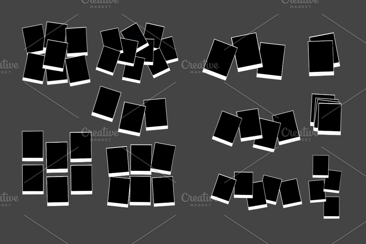 64 Scattered Polaroid Photo Frames, an Abstract Photo by Ksuview (Photo 8 of 10)