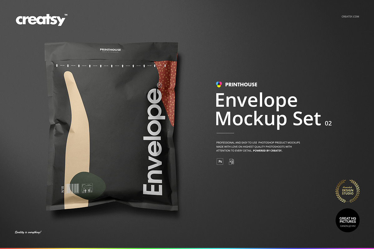 Envelope Mockup Set 02, a Household Mockup by creatsy5 (Photo 1 of 13)