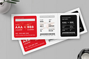 Boarding Pass Ticket Template, a Stationery Template by MightyDesign (Thumbnail 2 of 6)