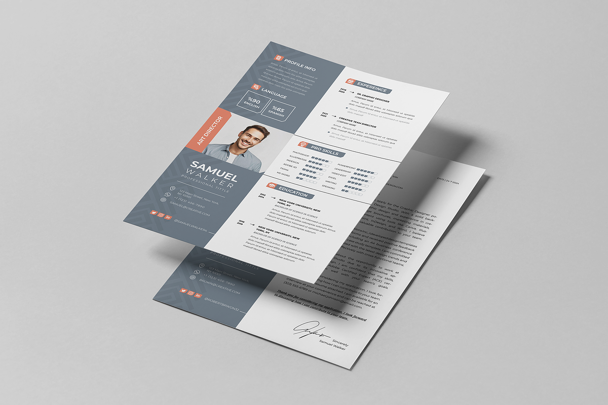 Resume / CV Word | Canva, a Resume Template by Template Zone (Photo 2 of 7)