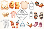 Halloween Baby Shower Clipart, an Illustration by CrexoraLab (Thumbnail 4 of 5)