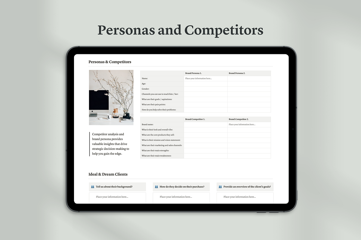 Notion Brand Strategy Template, a Templates & Theme by Swyn.Studio (Photo 5 of 11)