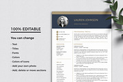 Resume Template | CV + Cover Letter, a Resume Template by Klamp Studio (Thumbnail 5 of 5)