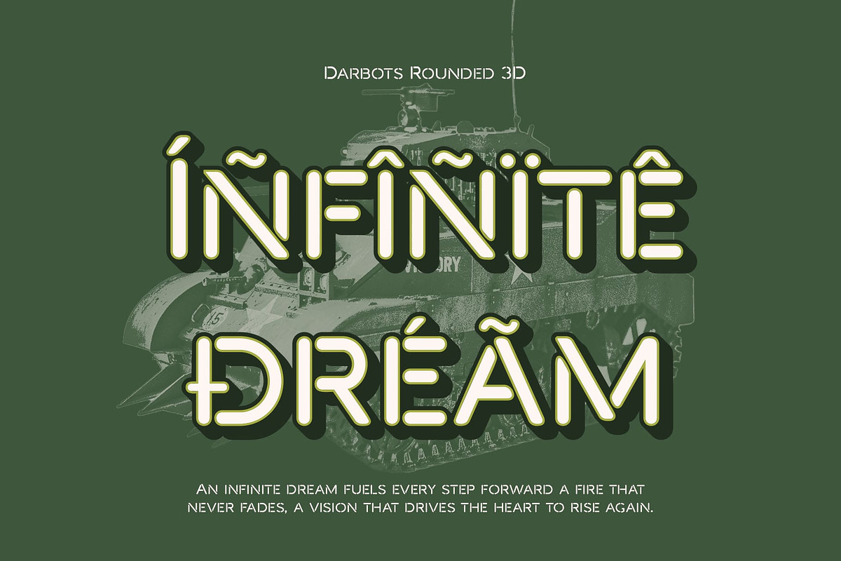 Darbots Rounded 3D, a Sans Serif Font by Craft Supply Co. (Photo 6 of 8)