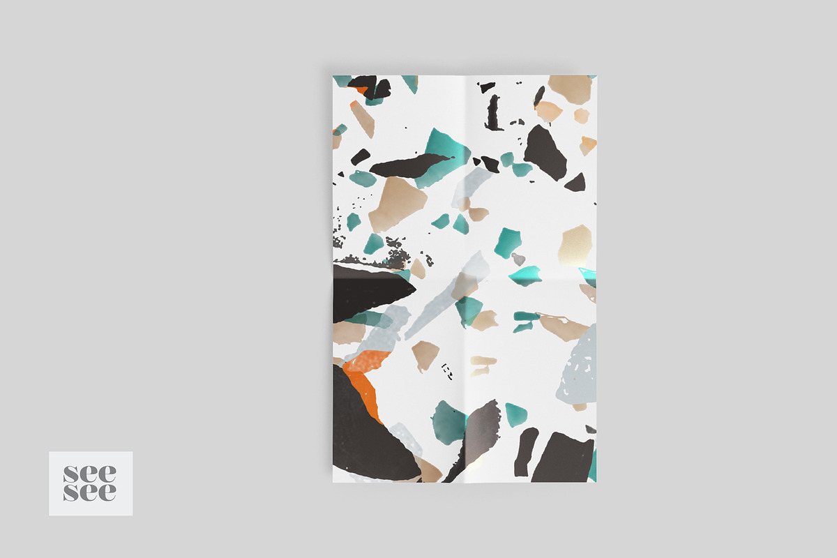 8 Terrazzo Photoshop Brushes, a Brush Add-On by CC CREATIVE CO (Photo 4 of 10)