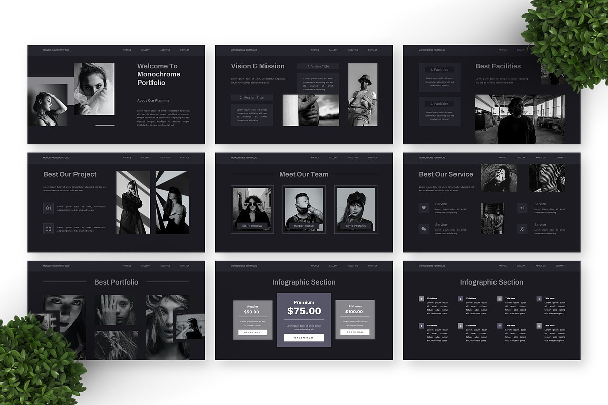 Monochrome Portfolio - Photography, a Presentation Template by Deepslide Studio (Photo 6 of 6)