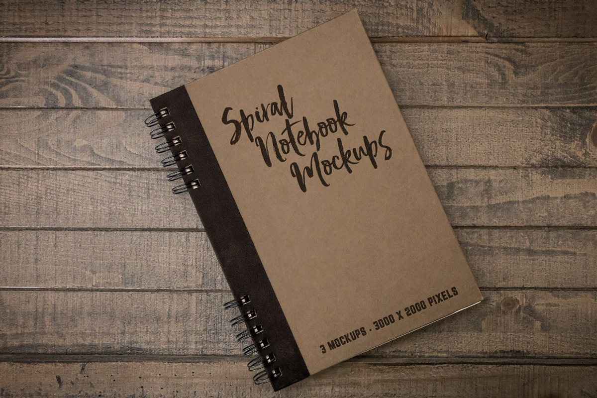 Spiral Notebook Mockups Volume 1, a Print Template by Design Panoply (Photo 4 of 5)