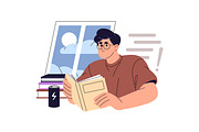 Students learning set. Education, an Education Illustration by PaperTrident (Thumbnail 5 of 17)