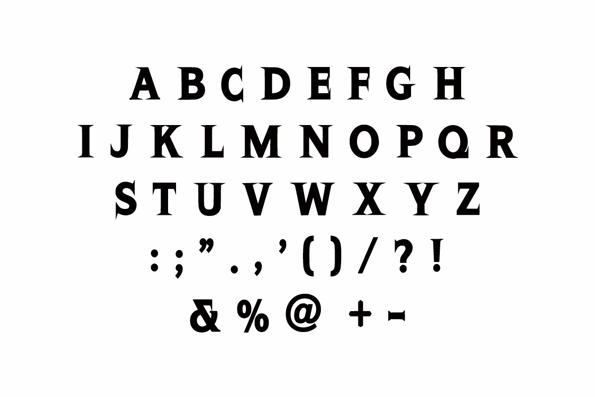 Black Sword, a Font by Fourteen Letter (Photo 6 of 6)
