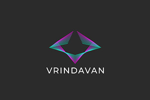 Vibrant Futuristic Letter V Logo, a Branding & Logo Template by Signatoro