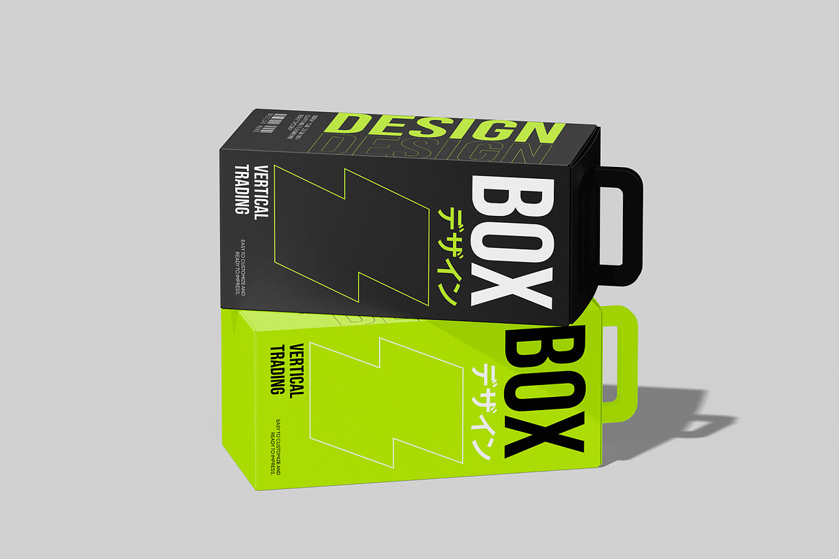 Trading Box Mockup, a Packaging Mockup by Permadi Creative