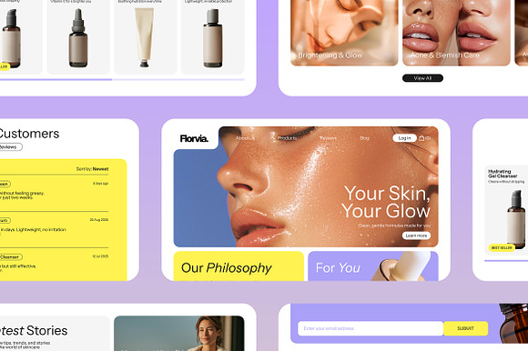 Skincare Figma Landing Page preview 6