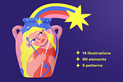 Star soul. Zodiac illustration set, a Person Illustration by Oliana Moroz (Thumbnail 2 of 21)