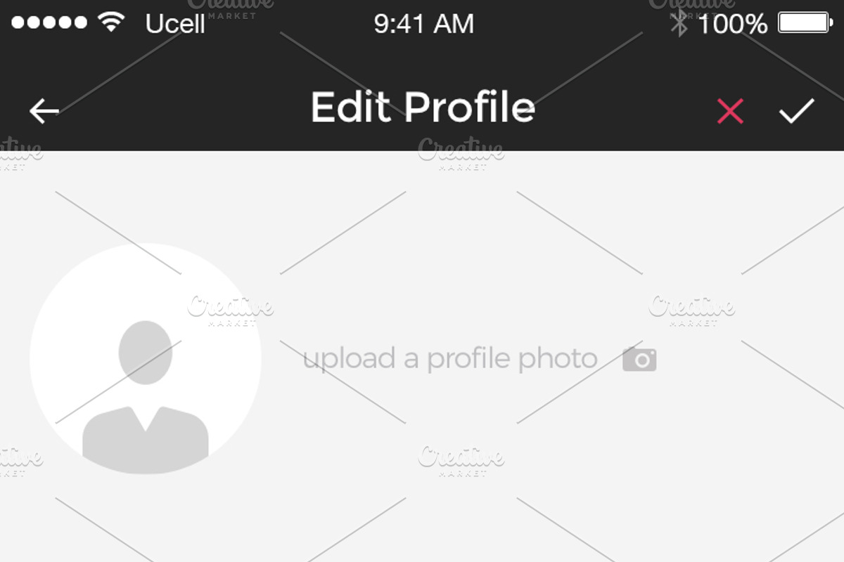 Oculus iOS Wireframe UI Kit, a Wireframe Template by Yaroslav Zaitsev (Photo 8 of 23)