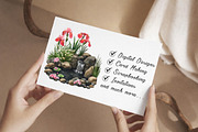 Japanese Garden Watercolor Clipart, an Illustration by Libby Wishes (Thumbnail 7 of 7)