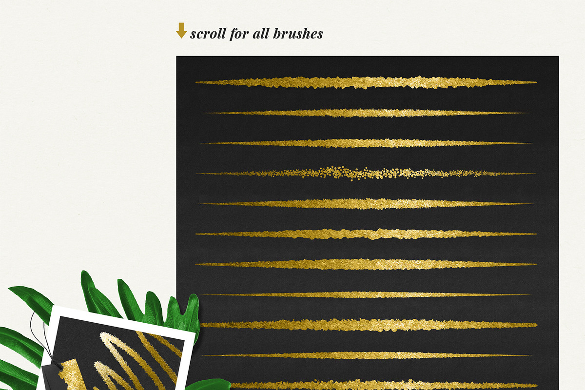 Gold Styles & Bonus Extras Bundle, a Layer Style Add-On by digiful (Photo 10 of 13)