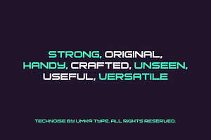 Technoise Display Font