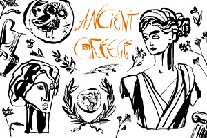 Ancient Greece clipart set
