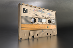 Cassette 3d Model Game Ready