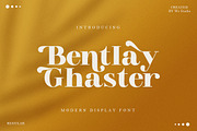 Bentlay Ghaster, a Serif Font by Ws Studio (Thumbnail 1 of 20)