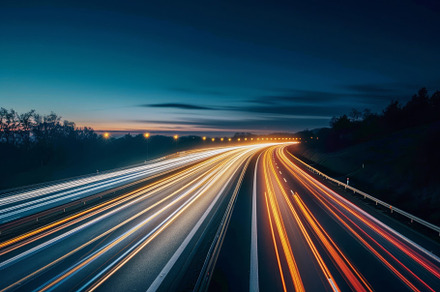 The winding highway showcases vibran, a Photo by Tanuart