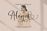Aleani, a Script Font by Integritype Studio (Thumbnail 1 of 15)