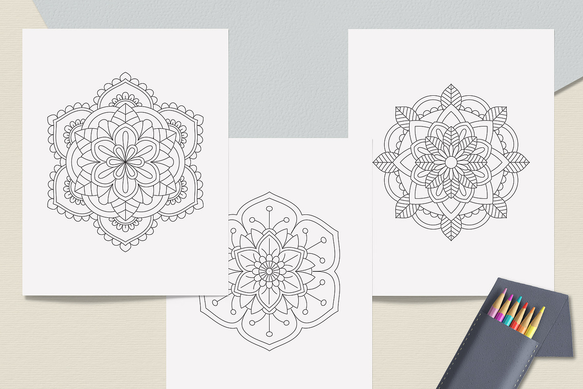 Easy Mandala Coloring Book, a Graphic by MISTstudioDesign (Photo 2 of 8)