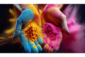 Brightly colored hands holding, an Arts & Entertainment Photo by Igor Tichonow