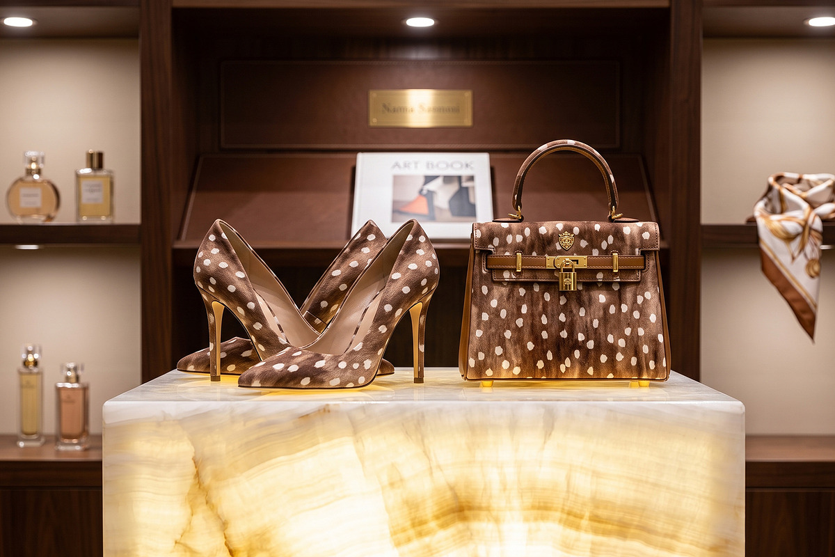 Bambi Print with Brown Dots, a Pattern Graphic by texvogue (Photo 3 of 14)