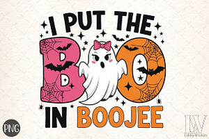 I Put the Boo in Boojee Cute Design, an Illustration by Libby Wishes