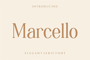 Marcello, a Serif Font by Humaira_std (Thumbnail 1 of 7)