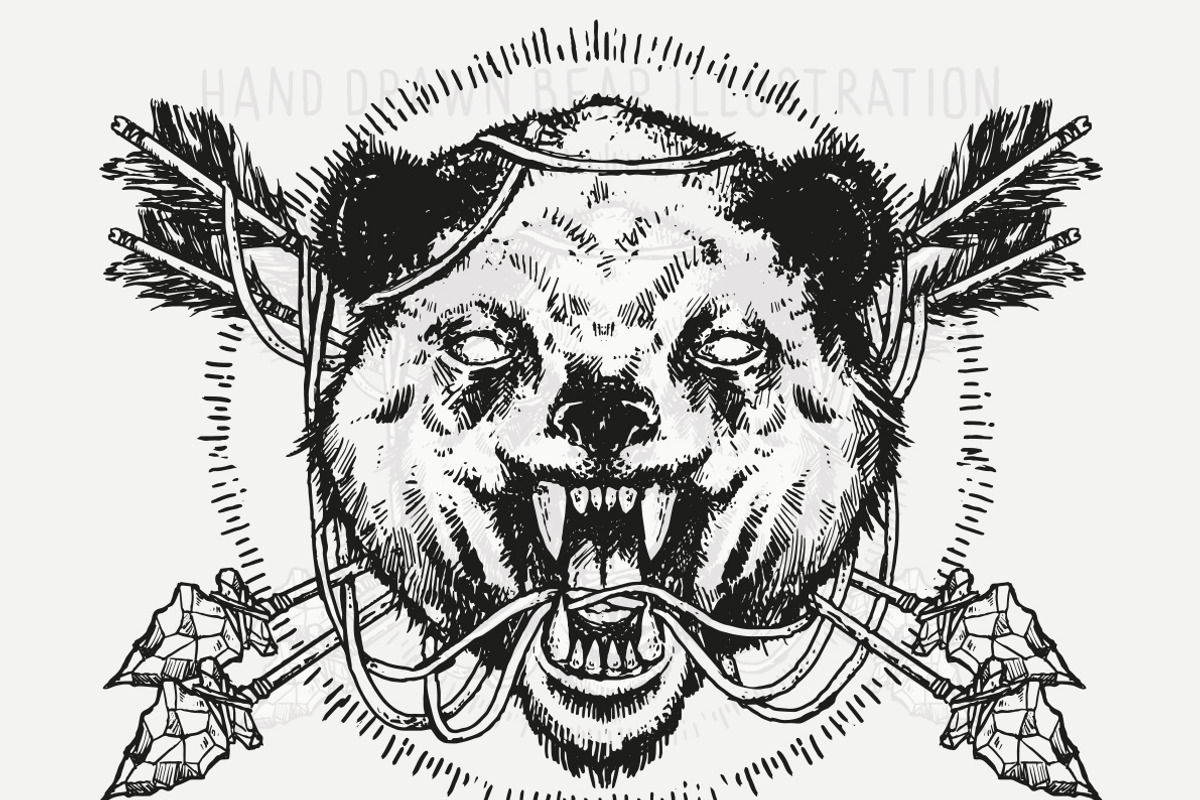 Bear Vector Illustration, an Illustration by danielcomerci (Photo 2 of 3)