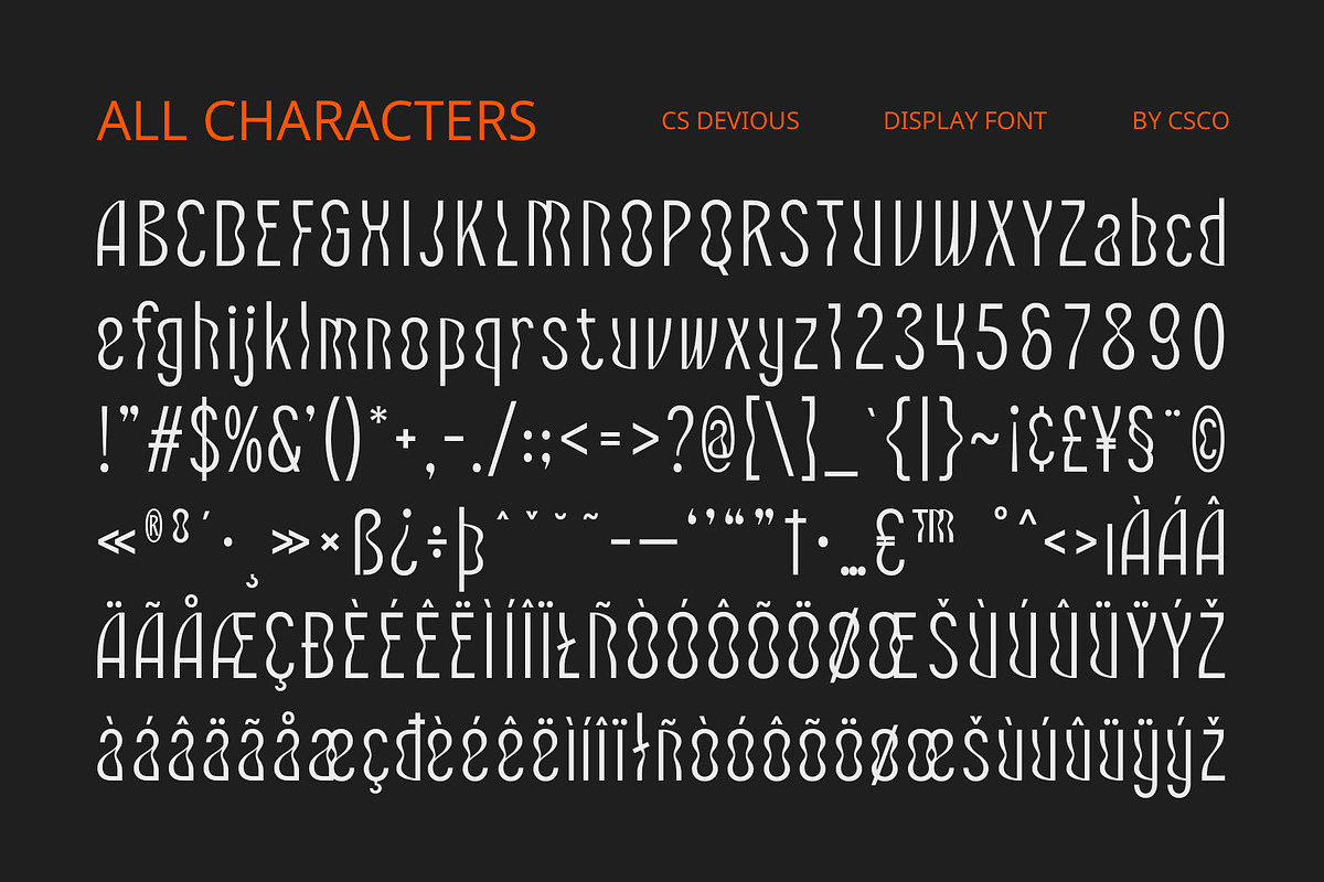 CS Devious – Psychedelic Font, a Sans Serif Font by Craft Supply Co. (Photo 7 of 8)