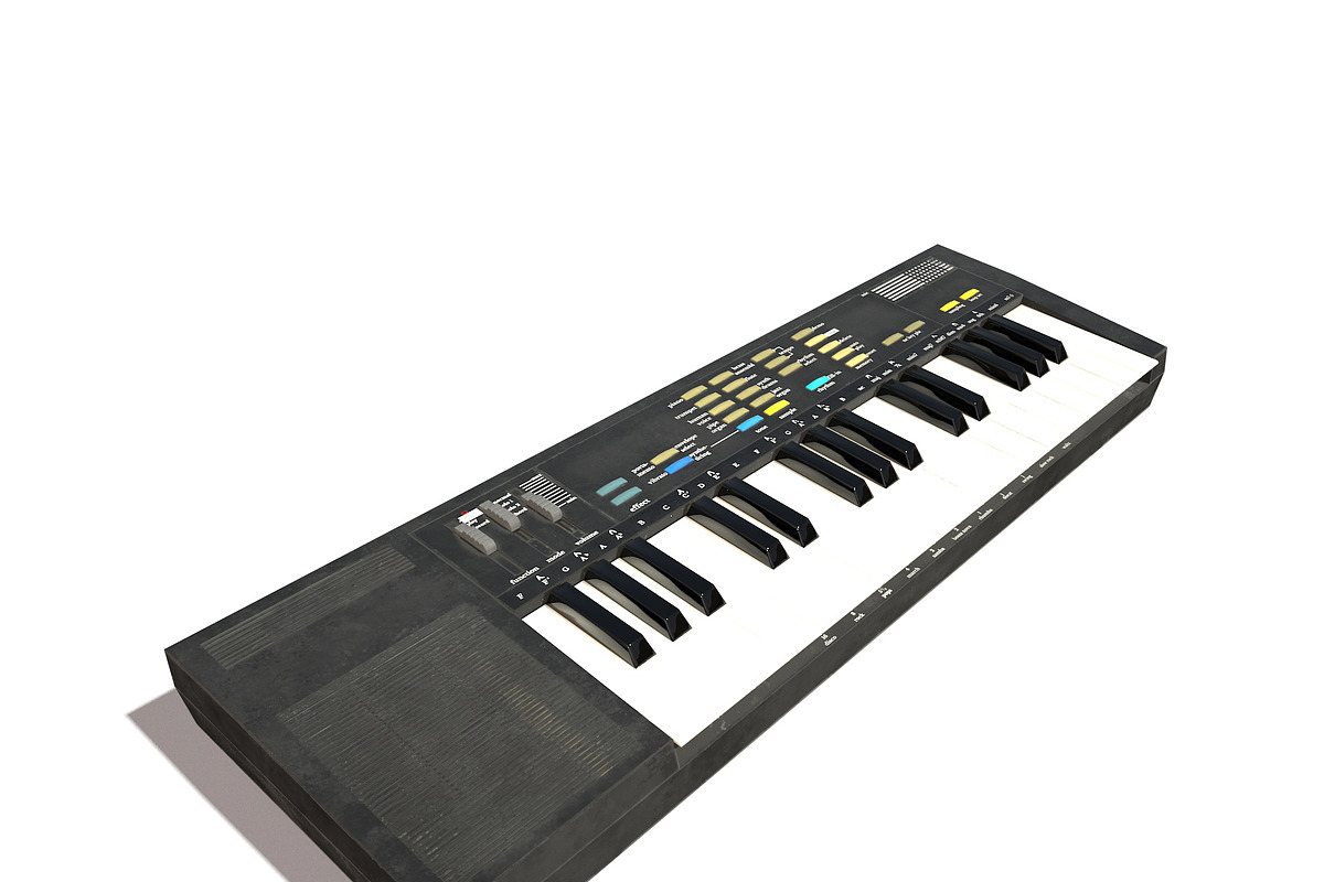 Synthesizer PBR Low Poly, an Object 3D Model by Daniel Mikulik (Photo 8 of 14)