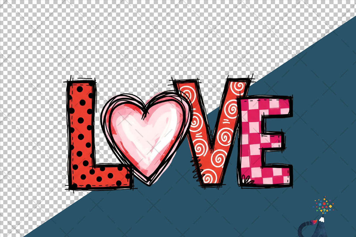 Valentine Love Heart Png, an Illustration by Creative Art (Photo 6 of 6)