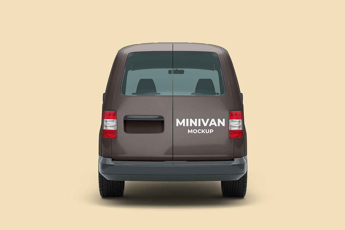 Mini Van Mockup - 6 views, an Advertising Mockup by Illusiongraphic (Photo 5 of 20)