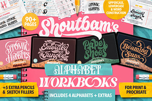 Lettering Alphabet Workbooks