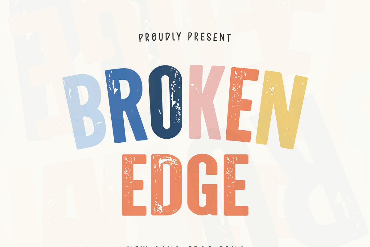 Broken edge, a Sans Serif Font by MaxArt Foundry (Photo 1 of 6)