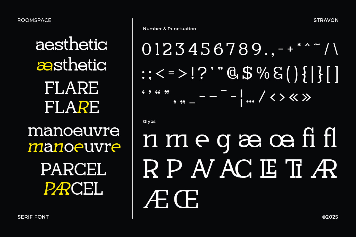 Stravon - Corporate Logo Modern, a Serif Font by roomspace creative lab (Photo 7 of 11)