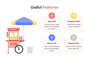 Food Stall Vector Set, a Duotone Icon by Brickclay (Thumbnail 2 of 5)