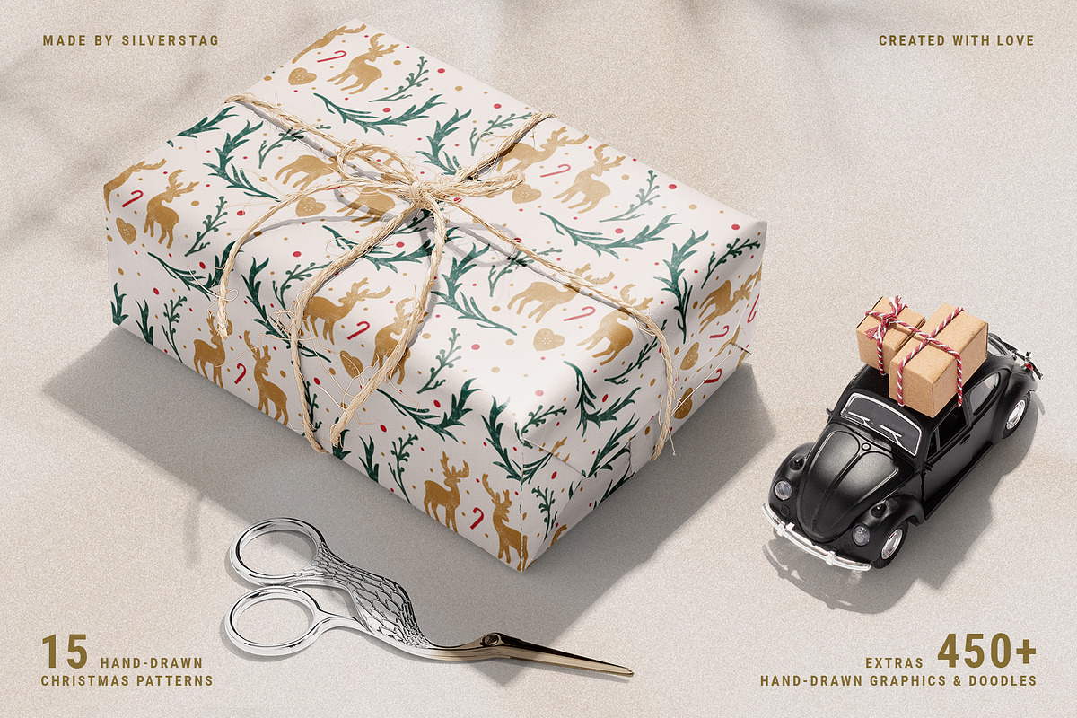Holiday Bundle - Fonts, Cards & More, a Design Template by SilverStag Type Foundry (Photo 11 of 27)