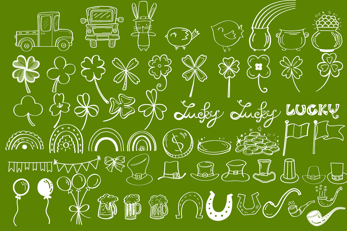 Lucky St Patrick’s Day, procreate, a Brush Add-On by Sense Library (Photo 8 of 8)