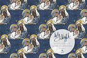Nativity Christmas Family Patterns, a Pattern Graphic by KaramfilaS (Thumbnail 11 of 14)