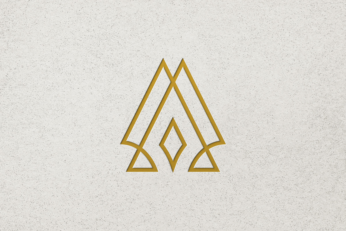 Geometric Initials AM or MA Logo, a Branding & Logo Template by Luxury Logos (Photo 4 of 4)