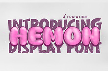 Hemon - cute and fun display font