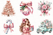 Coquette Christmas Clipart, an Illustration by OK Design (Thumbnail 5 of 5)