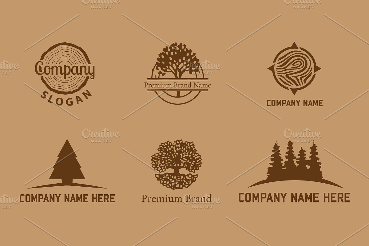 Premium Tree Logo Bundle & Mock-Up, a Branding & Logo Template by Multiple (Photo 4 of 5)