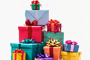86 Gift boxes with ribbons and bows, a Holiday Photo by Handmadefont (Thumbnail 54 of 90)