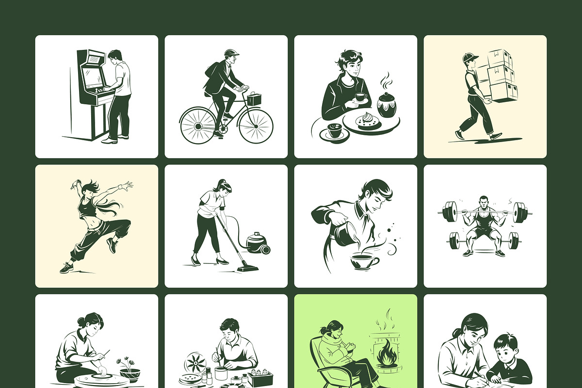 Hand Drawn Lifestyle Illustrations, a Person Illustration by Brickclay (Photo 7 of 9)
